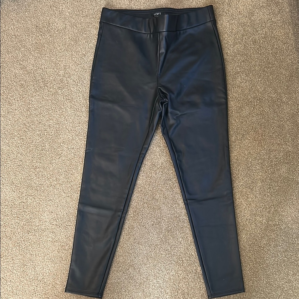 Black Faux Leather Leggings